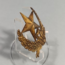 PLAQUE OU INSIGNE DE SHAKO OU GIBERNE D'OFFICIERS MODELE 1872 OFFICIER D'ADMINISTRATION DU SERVICE DE L'INTENDANCE